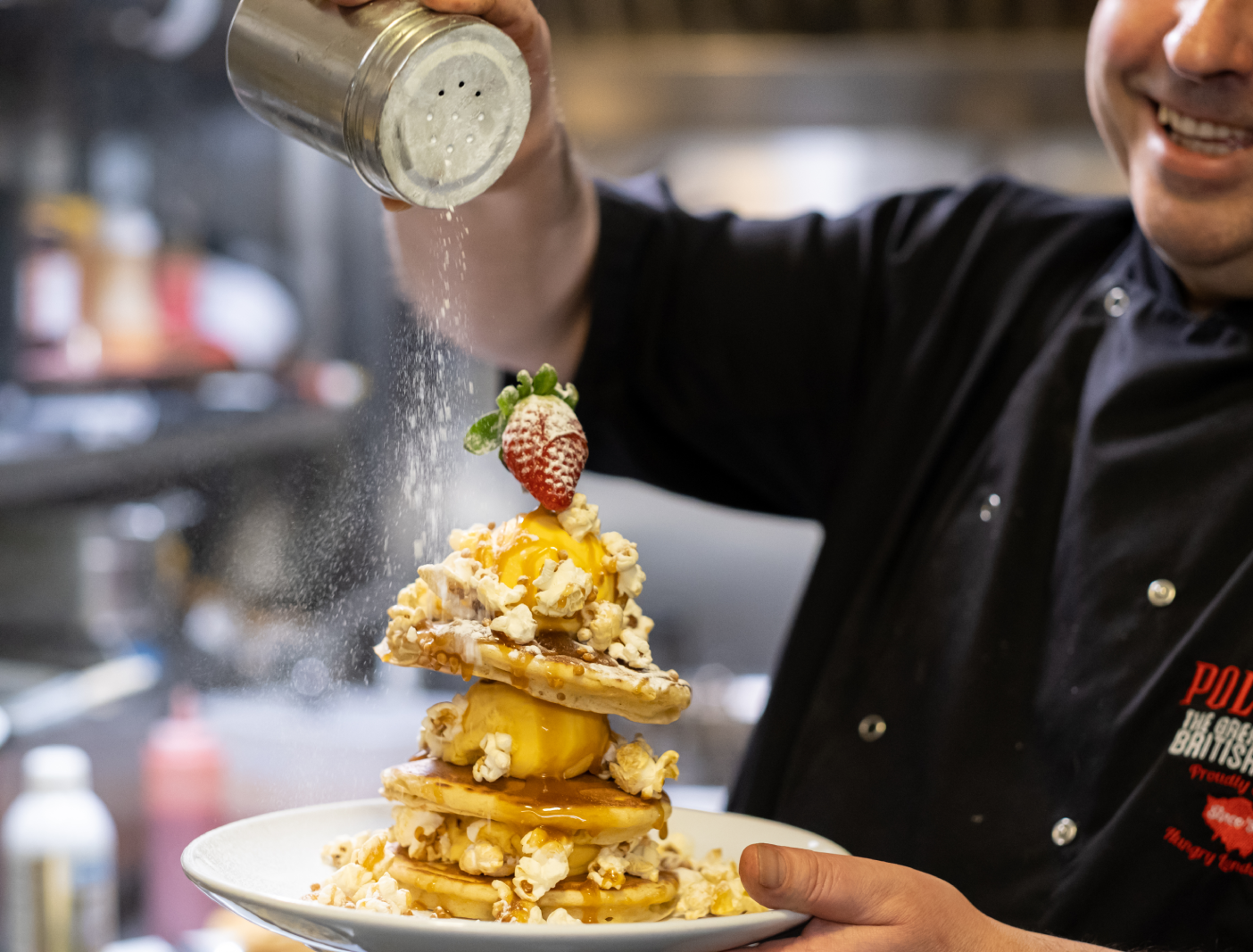 Polo Bar Chef Finishing Dessert