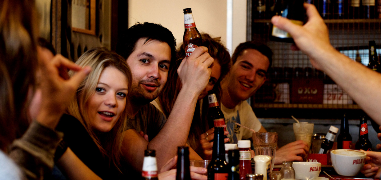 Polo Bar Party - group drinking