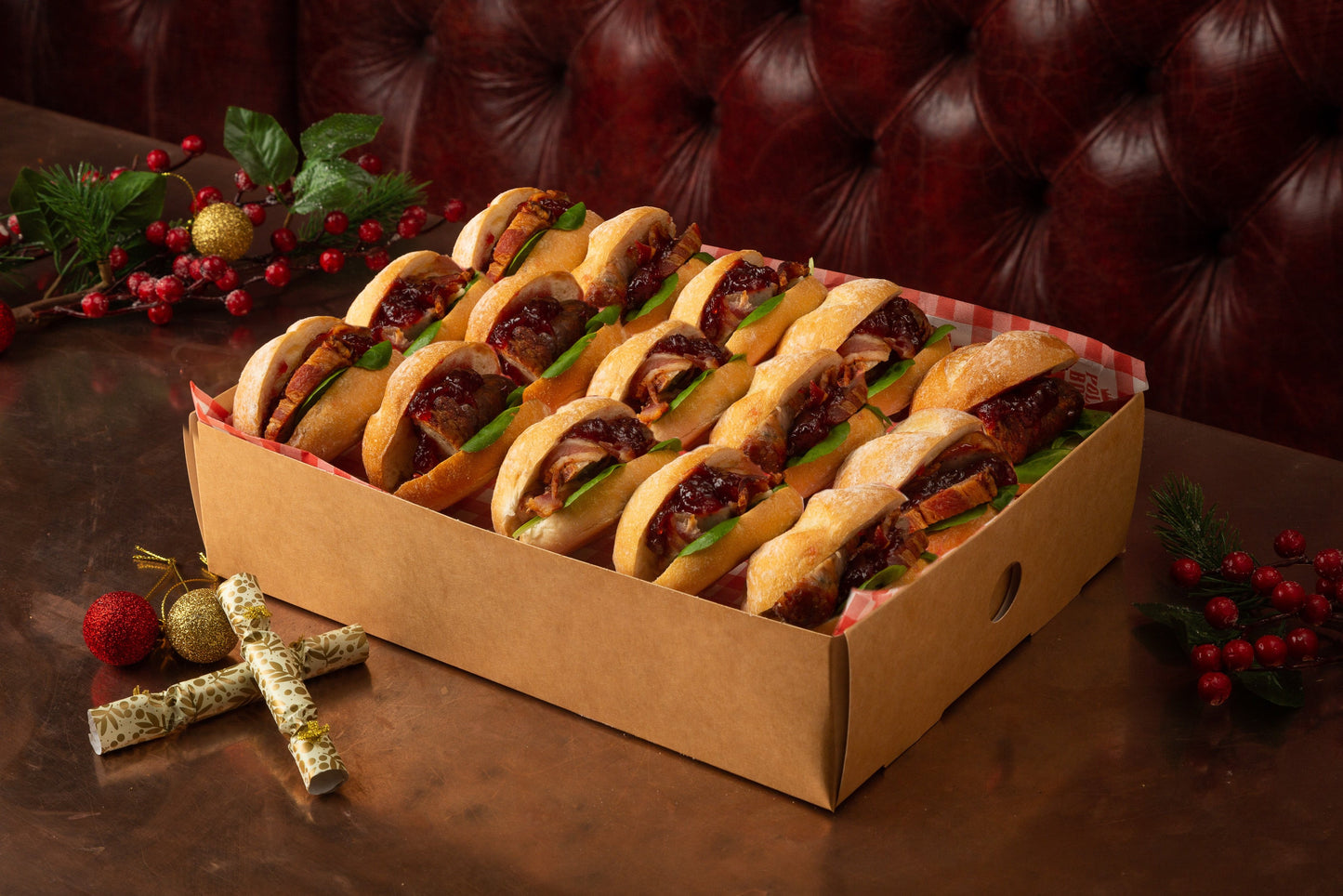Christmas Pigs in Blankets Mini Sliders