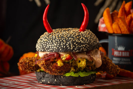 Blackened Cajun Chicken Burger (single) (Available 23-31 Oct)
