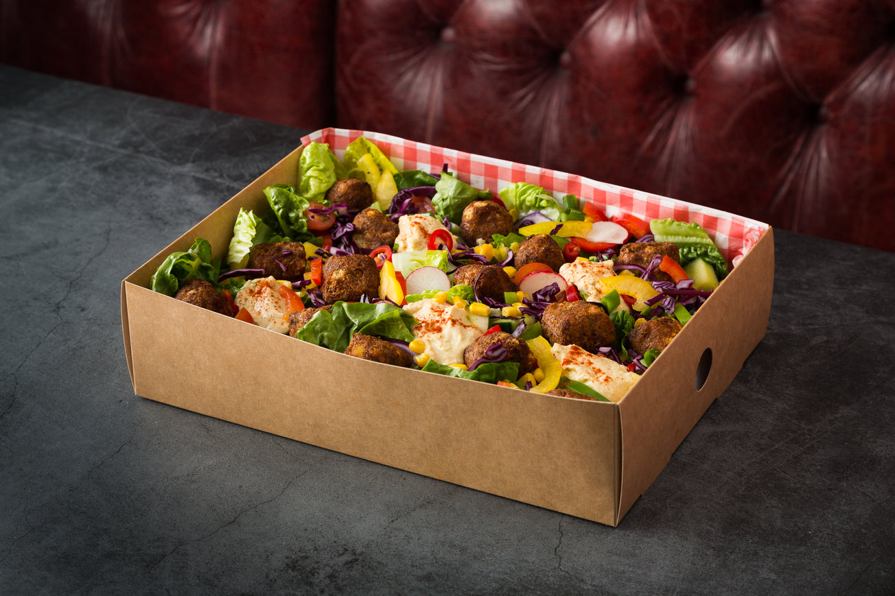 Signature platter - Vegan falafel and hummus Salad