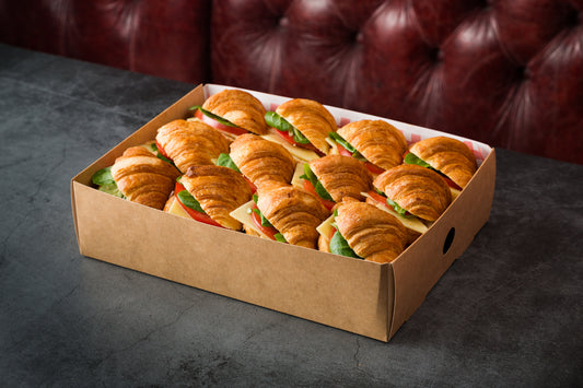 Breakfast Mini Croissants with Tomato and Cheese