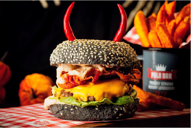 Halloween Cheese & Bacon Burger (Available 22-31 October)