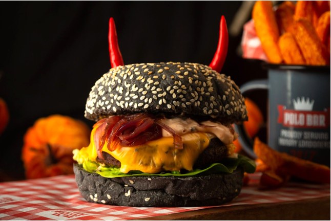 Halloween Plant-based Burger (Available 22-31 October)