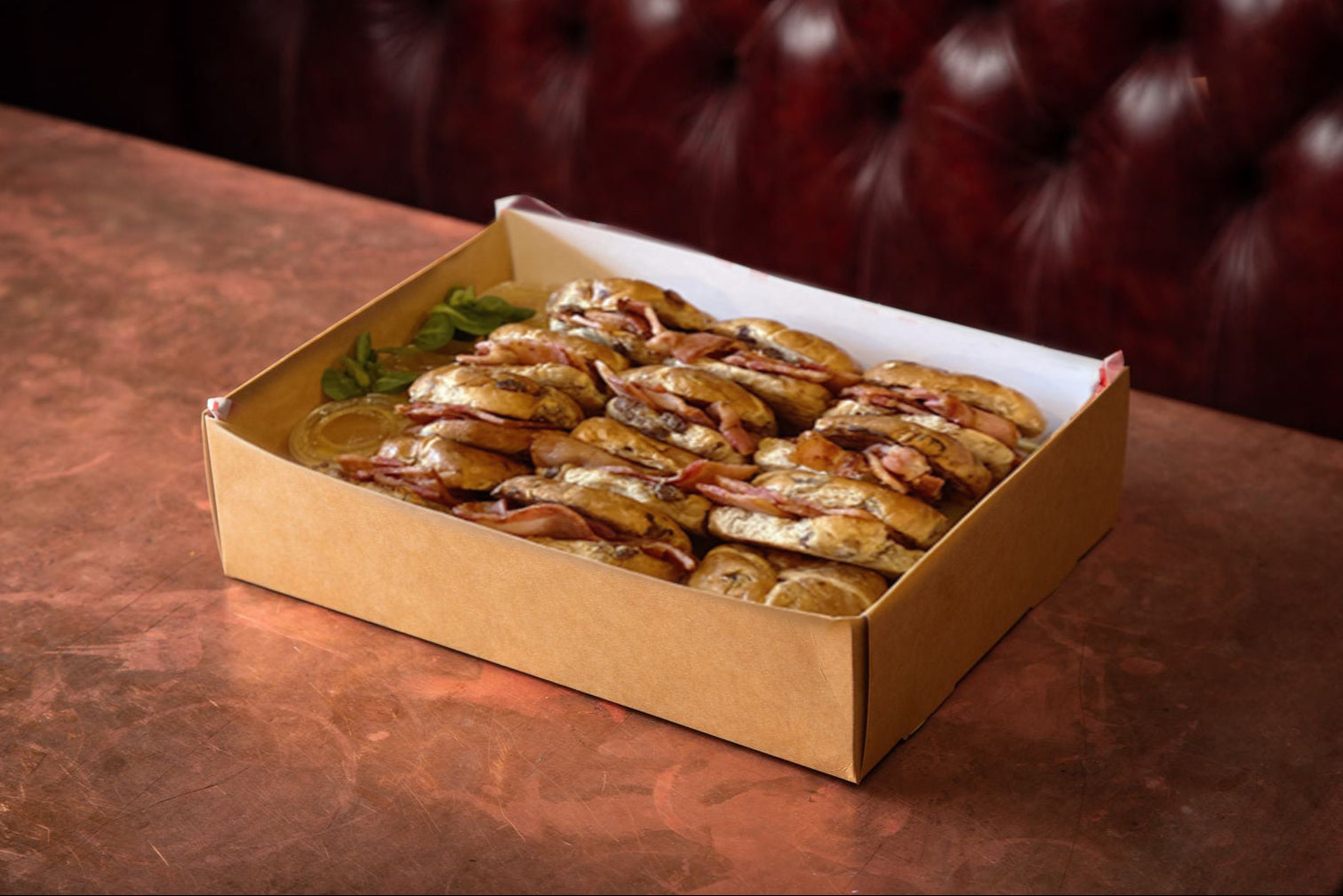 Easter Hot Cross Bun Bacon Butty Box Polo Bar