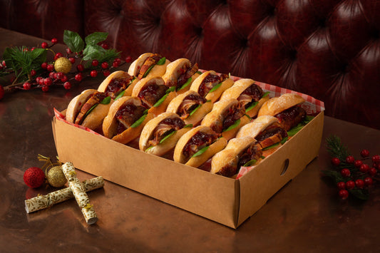 Christmas Pigs in Blankets Mini Sliders