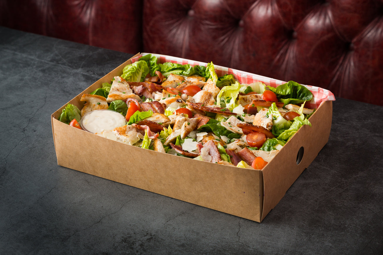 Caesar Salad with Chicken, Bacon, Tomato and Caesar Dressing