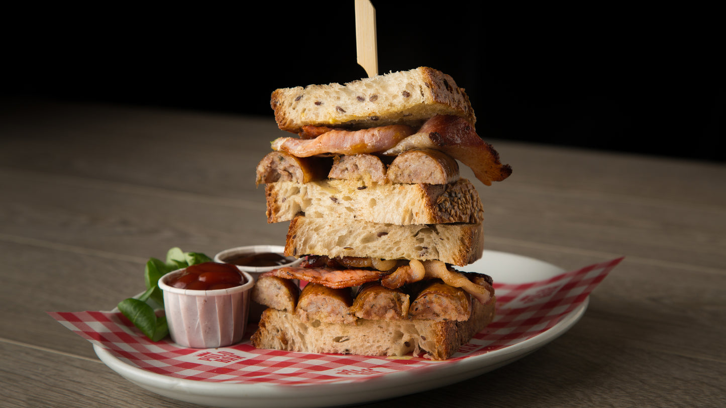 Bacon & Sausage Bloomer Sandwich